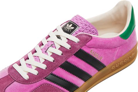 gucci adidas gazelle pink green|adidas x gucci sneakers.